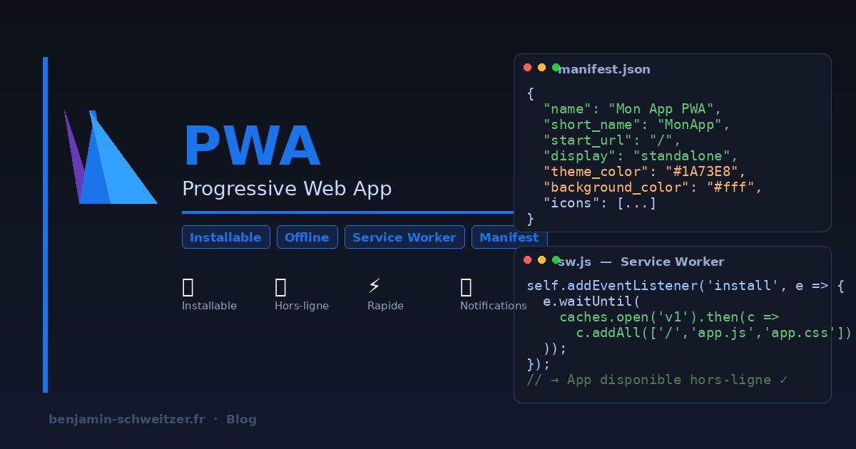 PWA : créer une Progressive Web App complète